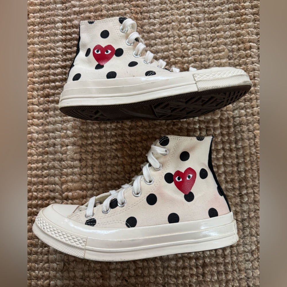 Comme Des Garçons Play x Converse Chuck 70 Hi Polka Dot Sneakers